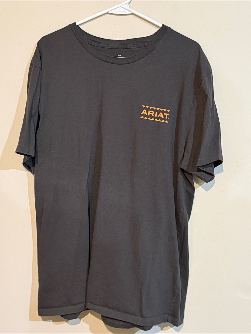 Ariat Black Short-Sleeve Tee with Yellow Logo